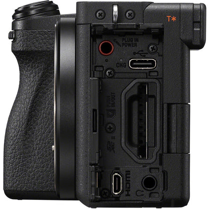 Sony Alpha A6700 Mirrorless Digital Camera Body APS-C E-Mount 4K 120p QFHD HDR, Fast Hybrid AF Autofocus, Touch Screen Panel Display, WiFi Bluetooth and USB Type-C PD, HDMI, 3.5mm Stereo Terminals | ILCE-6700