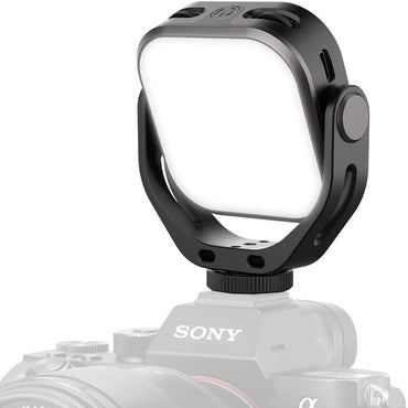 VIJIM by Ulanzi VL66 360 Rotatable LED Video Light with Cold Shoe 2000mAh Built-in Battery 3200K-6500K