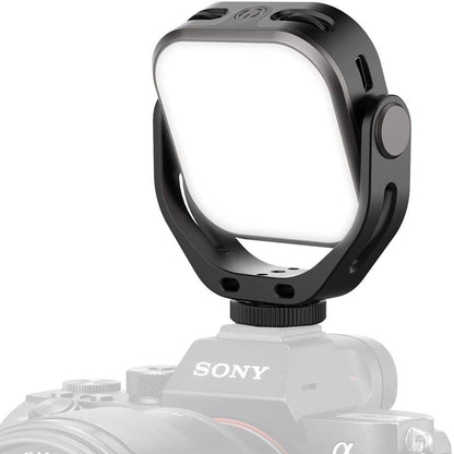 VIJIM by Ulanzi VL66 360 Rotatable LED Video Light with Cold Shoe 2000mAh Built-in Battery 3200K-6500K