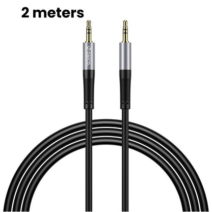 [CLEARANCE] ORICO Soft Silicone 3.5MM AXZ Series Audio Cable Male-to-Male with Gilded Connector and Tinned Copper for Smartphone Speakers and Other Audio Accessories - Blue