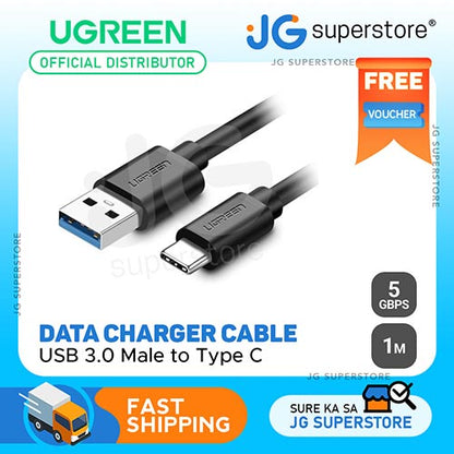 [CLEARANCE] UGREEN USB 3.0 Male to Type C 3A 5Gbps Cable Android Charging Data Transfer Cord (1M) | 2088 |