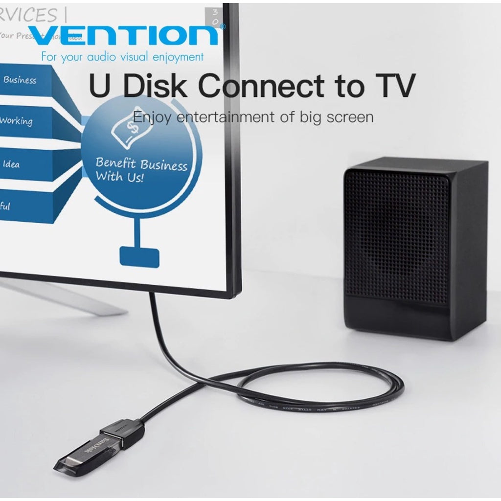 [CLEARANCE] Vention High Speed USB2.0 Male to Female Extension Cable 480Mbps Nickel Plated (VAS-A44-B500) (Available in Different Lengths)