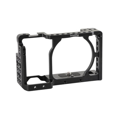 SmallRig Form-fitting Aluminum Alloy Camera Cage for Sony A6000 / A6300 / A6500 / Nex-7 Mirrorless Cameras with Multiple 1/4"-20 Accessory Threads, Rubber Padding and Integrated Shoe Mount | 1661