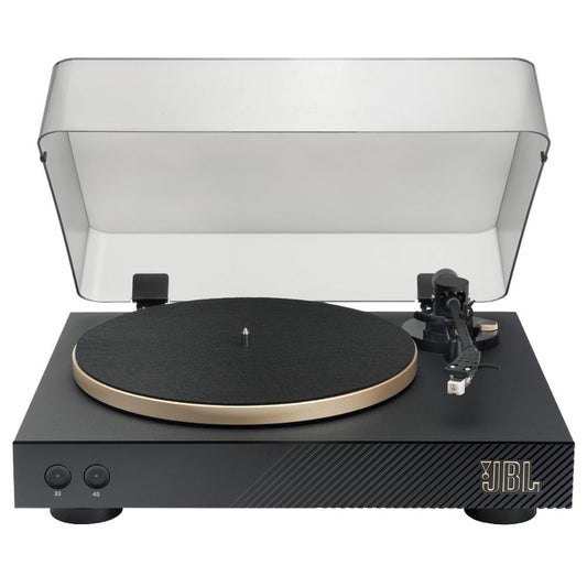 JBL Spinner BT Bluetooth Turntable - Manual Two-Speed Modern-Retro Vinyl Record Player with Removable Headshell for Bluetooth Speakers & Headphones