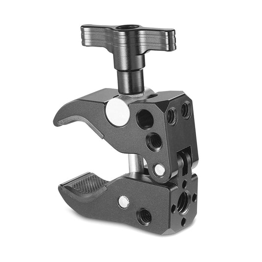 SmallRig Super Clamp with ARRI-Style Accessory Thread for 10-55mm Rods, 2.5kg Load Capacity, 1/4"-20 Threads for Monitor, Light and Camera to Rod Attachment 2220