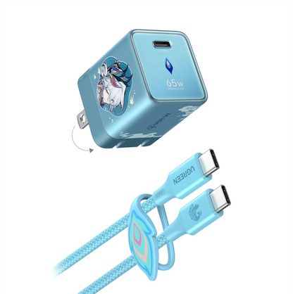 UGREEN x Honkai: Star Rail Nexode Air 65W USB-C GaN Fast Charger w/ Foldable Plug, 100W USB-C Cable