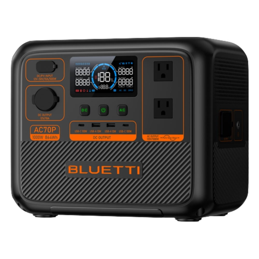 BLUETTI AC70P 1000W Portable Power Station