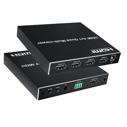Argox 4K 30Hz HDMI 4x1 Quad Multi-Viewer Screen Splitter Ultra HD Support IR Remote Control, PCM2 Audio Format for TV Monitor | HDSW4-Q2