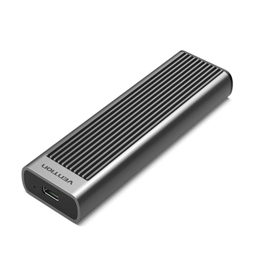 Vention M.2 NVMe SSD Enclosure to USB 3.1 Gen 2 Type C with Heat Sink, 10Gbps High-Speed Data Transmission, and Supports Storage Capacity Up to 2TB for Windows MacOS Linux Computers Laptops PC