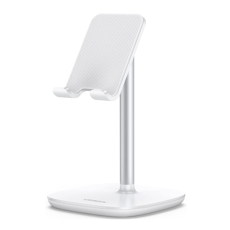 UGREEN Adjustable Desk Phone Holder Stand with Weighted Base for iPhone, Samsung Galaxy, Huawei, Oppo, Vivo, Xiaomi, Android Smartphone, etc. (Black, White) | 60324 60343