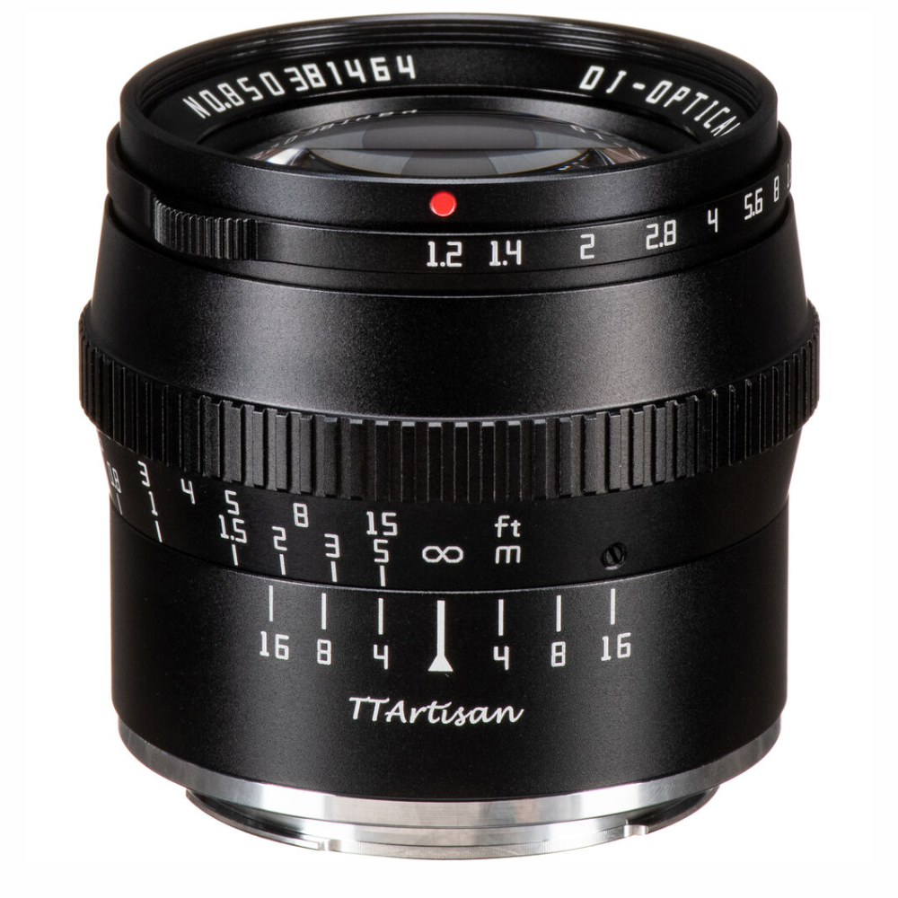 TTArtisan 50mm F/1.2 APS-C Format Sony E Mount Portrait Prime Lens Large Aperture Sonr Optical Design Full Metal Body, MF Manual Focus, 19.2" Focus Distance, Clicked Aperture Ring for Smooth Bokeh & Low Light Photography | Black, Silver