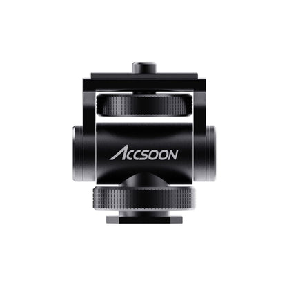 [CLEARANCE] Accsoon AA-01 Aluminum 1/4" Adjustable Cold Shoe Mount Adapter for Videography & Photography Camera Accessories, Video Light, Microphone, Field Display Monitor, Phone Holder