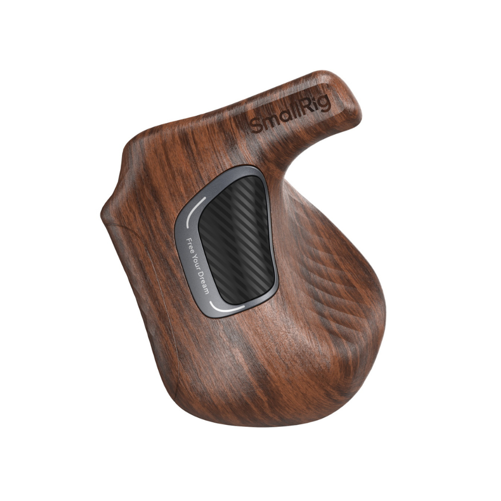 SmallRig ImageGrip Rotating Wooden Handle Grip with ARRI Style Rosette & HawkLock H22 NATO Rail / Clamp, Up to 15KG Max Payload for DSL Mirrorless Camera Shoulder Rigs | 5161 | 5162