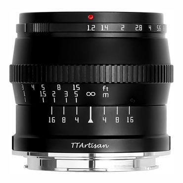 TTArtisan 50mm F/1.2 APS-C Format Leica L Mount Portrait Prime Lens Large Aperture Sonr Optical Design Full Metal Body, MF Manual Focus, 19.2" Focus Distance, Clicked Aperture Ring for Smooth Bokeh & Low Light Photography | Black, Silver