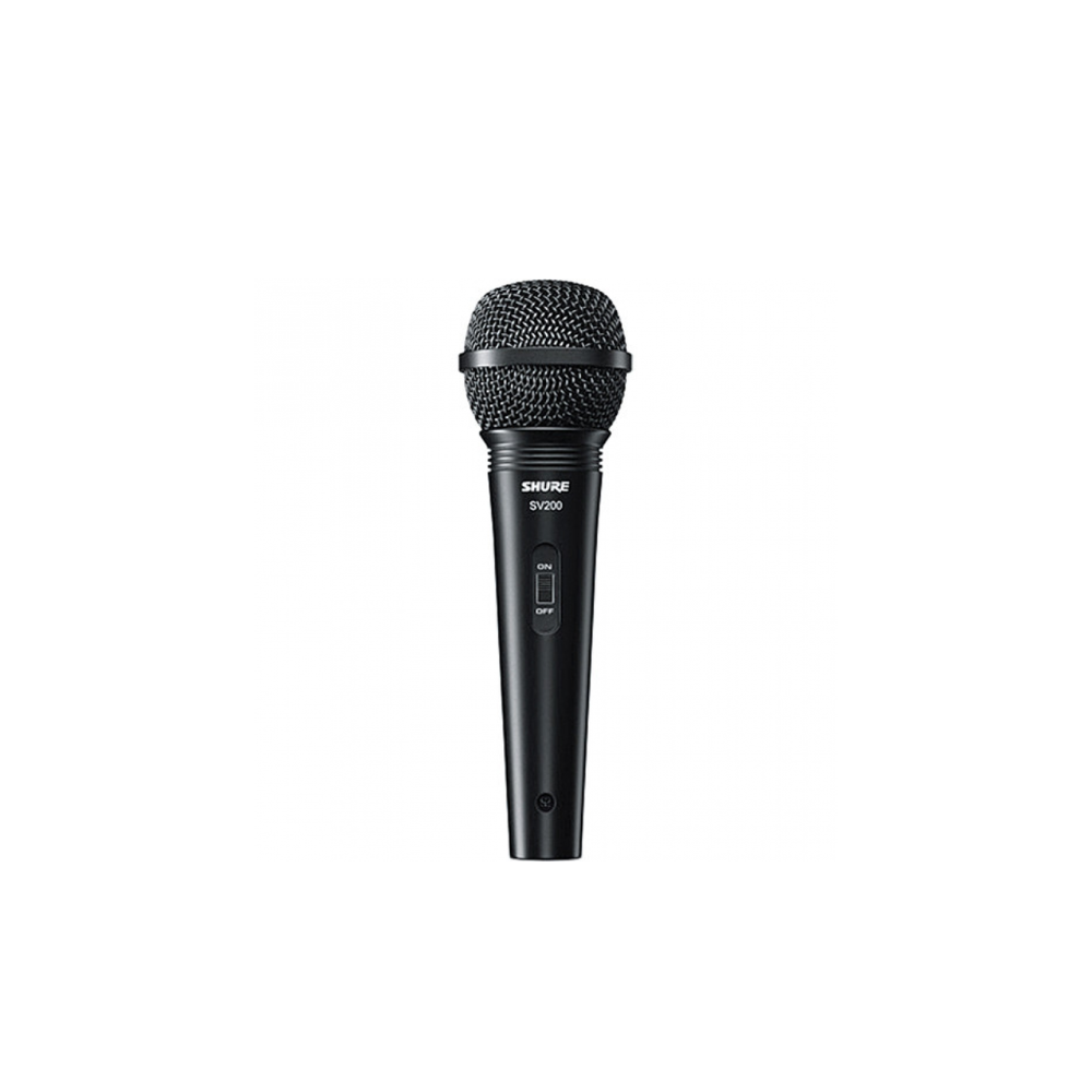 Shure SV100 / SV200 Multipurpose Vocal Microphone Cardioid Dynamic Mic with 15FT XLR to 1/4" Cable for Live Sound, Recording, Karaoke & Music Instruments | SV100-X | SV200-Q-X