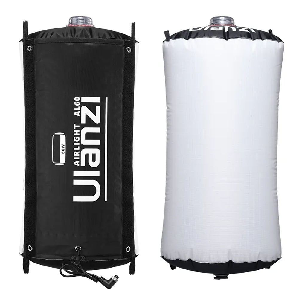 Ulanzi AL60 60W | 120W Bi-Color LED Inflatable Air Tube Light with 2700 - 6500K CCT, Max 6m Light Range, PD3.1 Fast Charging USB Type-C Port and 10 Light Effect Presets for Studio Lighting and Equipment