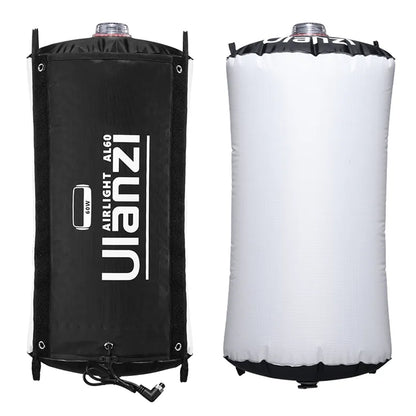 Ulanzi AL60 60W | 120W Bi-Color LED Inflatable Air Tube Light with 2700 - 6500K CCT, Max 6m Light Range, PD3.1 Fast Charging USB Type-C Port and 10 Light Effect Presets for Studio Lighting and Equipment