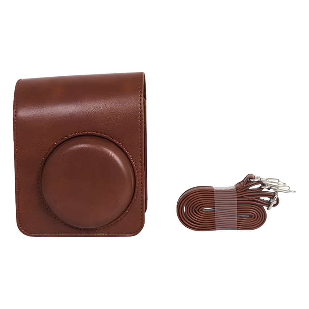Pikxi Instax Mini 13 Camera Bag PU Leather Protective Case with Adjustable Shoulder Strap | BMS13