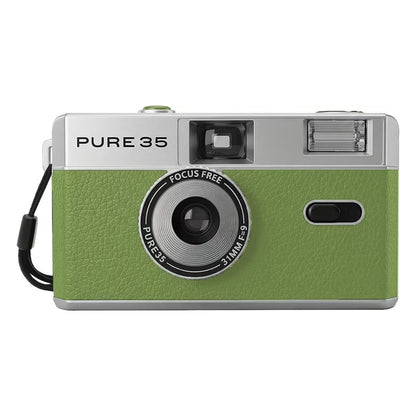 KODAK PURE35 Reloadable 35mm Point & Shoot Film Camera with Built-In Flash, Focus-Free Lens & Manual Film Winder