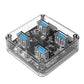 ORICO 4-Port USB 3.0 Transparent Hub with Power Supply, 5Gbps Speed, and Support for Windows, macOS, and Linux for PCs, Desktop Computers, and Laptops - USB Hubs and Docking Stations