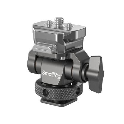 SmallRig HawkLock Quick Release TO Rail & Clamp Support Mount with 1/4" Screw & Locating Pins for Camera Field Monitors, Microphones, Video Lights & H21 Cold Shoe Mount for Camera's Hot Shoe Mount, Cages, Handles | 4888