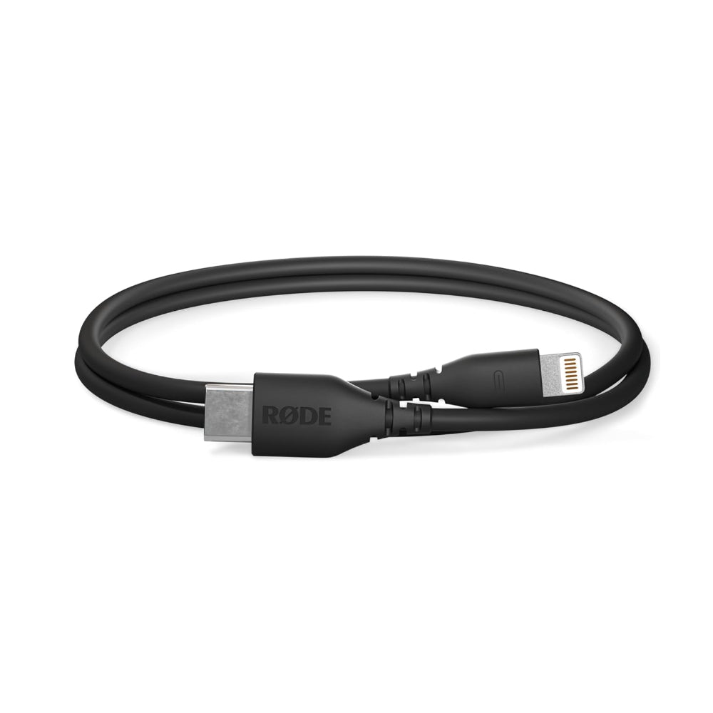 RODE SC21 0.3M Lightning Male to USB Type-C Male Audio Cable for VideoMic NTG / GO II, Wireless PRO GO II ME MFi Certified USB Microphones
