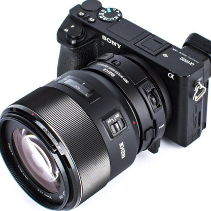 [CLEARANCE] Meike MK-EFTE-C VND Drop-in Filter Auto Focus Mount Adapter for Canon EF/EF-S Lens to Sony E Mount Cameras with Variable ND Filter and Clear UV Filter A7SII / A7 / A6000/ A6500 / A7SIII / A9 DSLR & Mirrorless Camera