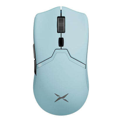 [CLEARANCE] Delux M800 PRO USB Wired / 2.4GHz and Bluetooth Wireless Optical Gaming Mouse with 26000 DPI Resolution PAW 3395 Sensor, 6 Programmable Buttons, and Up to 70 Hours Battery for PC and Laptop Computers - White