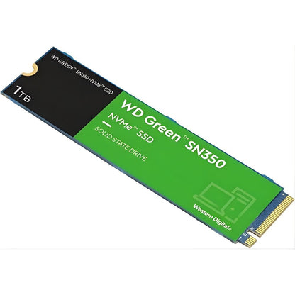 Western Digital WD Green SN350 1TB M.2 NVMe SATA III SSD Solid State Drive with 2.4GB/s Max Sequential Read Performance for PC Computer and Laptop WDS100T3G0C