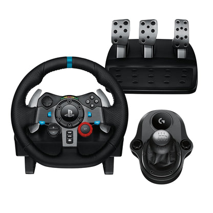 [CLEARANCE] Logitech G29 Driving Force Console Wheel and Pedals with Drive Shifter Bundle for Interactive Steering Games | JG Superstore