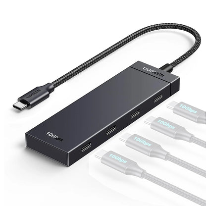 UGREEN 4-Port USB 3.2 Gen 2 Hub, Up to 10Gbps High-Speed Data Transfer