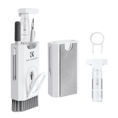K&F Concept 25-in-1 Portable Cleaning Tool Kit with Compact Storage Design for Cameras, Lenses, Keyboards, Laptop, Computers, Monitors, Smartphones, Tablets, Headphones, Earbuds, Earphones, Electronics, and Mobile Devices