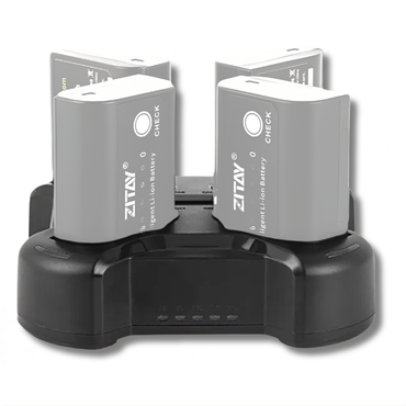 ZITAY DMW-BLK22 Fast 4-Channel Battery Charger for Panasonic DMW-BLK22 Batteries with LED