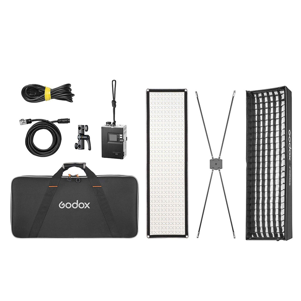 Godox FL100R | FL200R | FL200SR K1 Full RGB LED Light Mat with 1800~10000K CCT, Onboard DMX / RDM, App Control and NFC, V-Mount Battery Power, Foldable with Ring & Velcro Design for Studio and Content Creation and Video Production