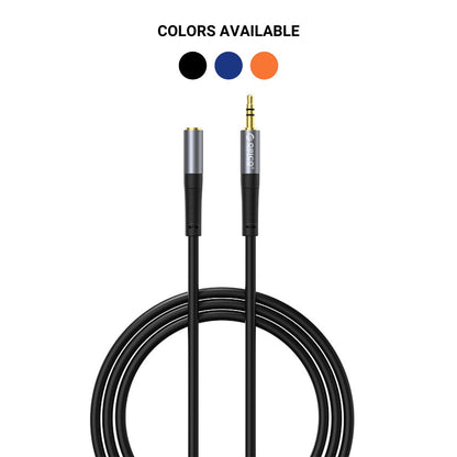 [CLEARANCE] ORICO 3 Meters 3.5mm TRS Jack Male to Female AUX Audio Extension Cable for Headphone Headset Earphone Speaker Mobile Phone Computer PC Laptop Car Stereo - Orange | AXF-30-OR