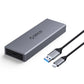 [CLEARANCE] ORICO M.2 NVME SSD Solid State Drive Enclosure with M / B&M Key Input, USB Type-C Output, 10Gbps Transfer Rate, Max 4TB Support Capacity and UASP TRIM Protocols | CM2C3-G2 - Gray