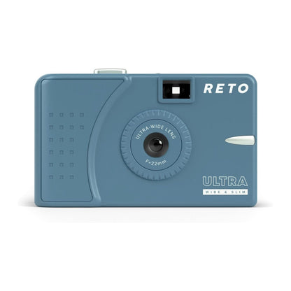 RETO Ultra Wide & Slim Film Camera with 22mm Ultra-Wide-Angle Lens, 135 35mm Film Format, Point and Shoot for Photography | Pastel Pink