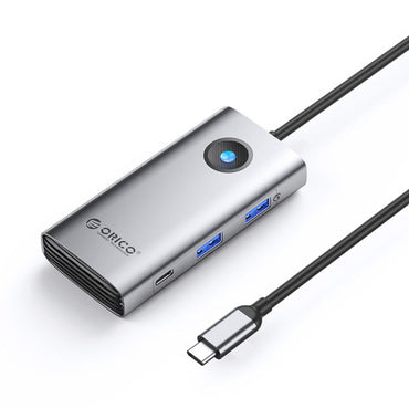 ORICO PW11 Series USB Type C Multifunctiol Hub with 5Gbps Data Transfer, PD 100W USB-C, 4K60Hz HDMI, 1000Mbps Gigabit Ethernet for Computer & Laptop, 3.5mm Audio Port & SD/TF Card Reader
