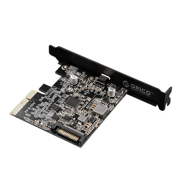 [CLEARANCE] ORICO PCI-e to Type-C Expansion Card with USB 3.2 Gen2 x2 20Gbps Max Transmission Rate, 15 Pin Power Interface, ASM3242 Control Scheme and Power Indicators for PC Computer Tower Desktop | PE20-1C