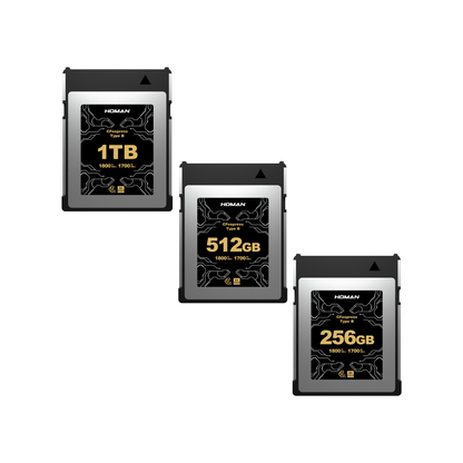 HOMAN 1TB 512GB 256GB CFExpress Type B Memory Card with 8K UHD RAW Photo / Video Support, 1800MB/s Read | 1700MB/s Write Speeds