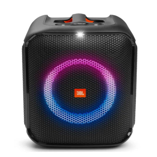 JBL PartyBox Encore Essential Bluetooth Speaker - 100W RMS Portable Party Speaker with Dynamic Light Show, Splashproof Design, Speaker Pairing & Microphone Input for Karaoke & Music Playing