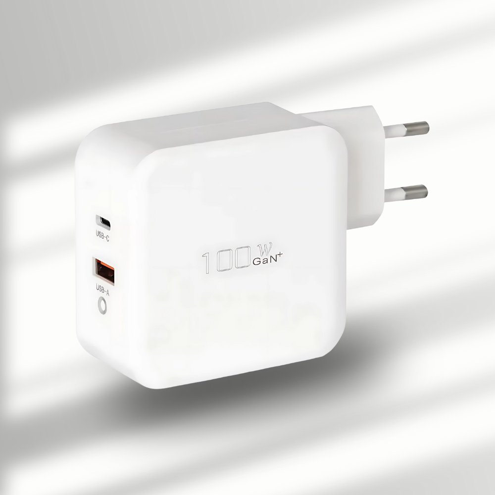 ZGCINE C65 65W / C100 100W USB-C PD Dual-Port Travel Adapter with GaN+ Fast Charging USB PD Ports, Foldable Prongs for Smartphones, Tablet, Laptop & Profesional Equipments