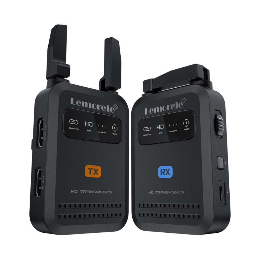 LEMORELE R5000 Wireless Video Transmitter TX + RX Kit System 1080P 60Hz WIFI 5GHz with Max 200m Range