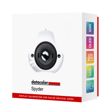 Datacolor SPYDER PRO Monitor Calibration Tool Essential Colorimeter with ~ 750 / 2000 Nits Max Lumince for Wide / Standard LED, General (Wide and Standard CCFL), GB LED, OLED, Mini LED Monitors, USB Type-C Interface, Windows and Mac Compatible