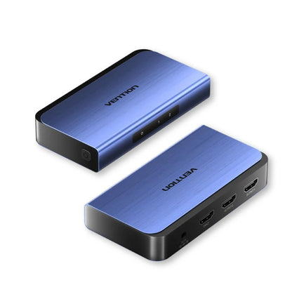 Vention 1 In 2 Out HDMI 2.0 4K Ultra High Definition HDR HDMI Video Splitter with Power Supply Adapter & Sigl Transmission Up to 30 Meters for Desktop Computer Laptop PS5/4/3 Gaming Console Media Player Smart TV Display Monitor Projector