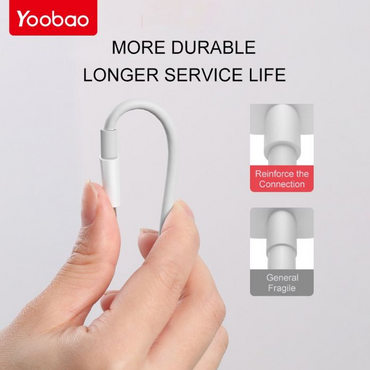 [CLEARANCE] YOOBAO YB-415 36W 1M PD Fast Charging Cable USB Type-C to Lightning - White