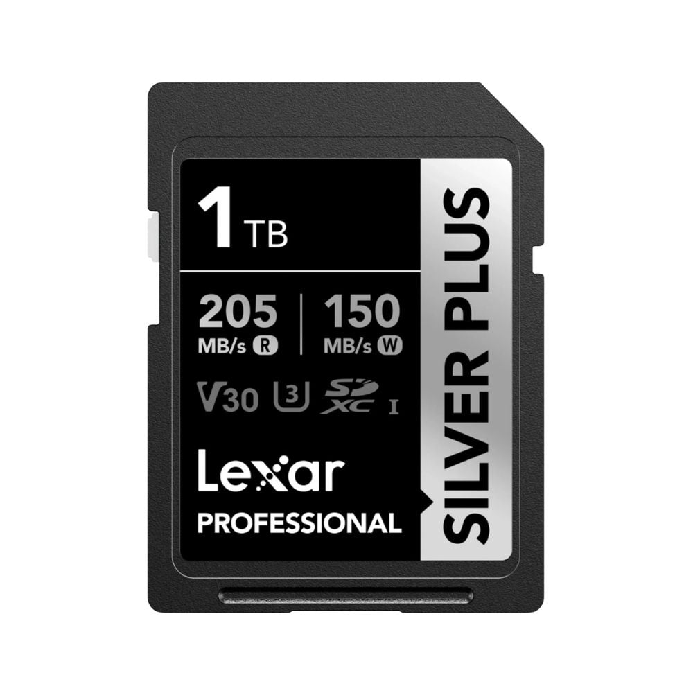 Lexar Professional SILVER PLUS SDXC V30 U3 UHS-I Memory Card | 64GB / 128GB / 256GB / 512GB / 1TB