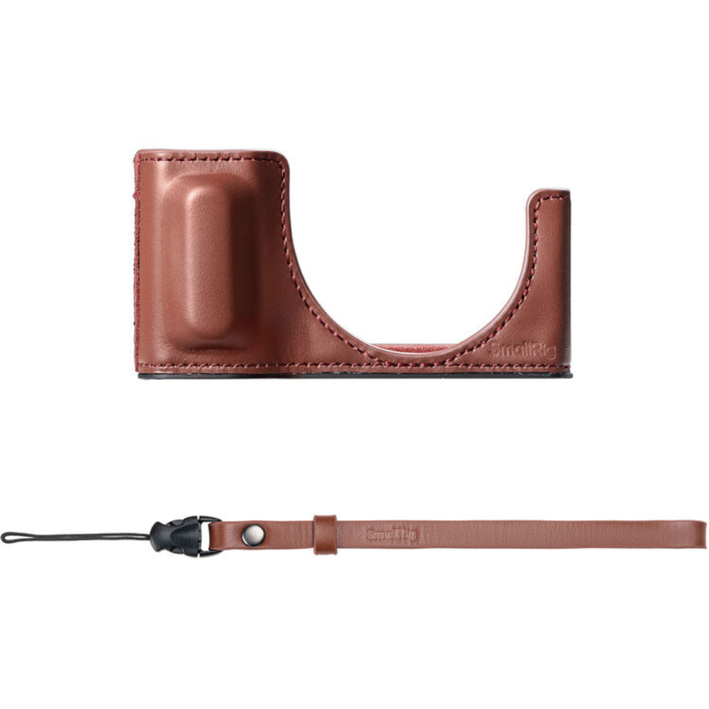 SmallRig Leather Half-Case with Wrist Strap for Ricoh GR IV | 5676 / 5677 / 5678