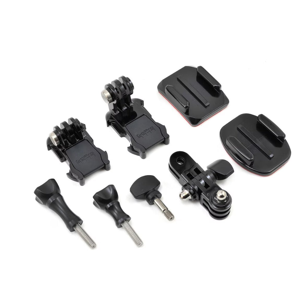 GoPro Grab Bag Spare Action Camera Mounting Parts with Flat and Curved Adhesive for HERO 12 / 11 / 11 Mini / 10 BLACK Action Camera