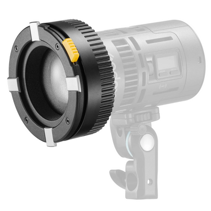 Godox KNOWLED SZL2 Zoom Lens for MS60BI and MS60R LED Lights with 15° to 30° Adjustable Beam Angle and Proprietary Mounting for Lighting and Studio Equipment